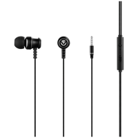 Volkano Earphones with Mic - STANNIC SERIES - Black