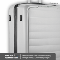 Travelwize Ibiza PP 4-Wheel Spinner 55cm Luggage - Grey