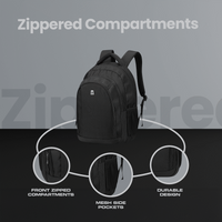 Volkano Stealth 15.6" Laptop Backpack - Black