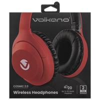 Volkano Cosmic 2 Series Bluetooth Headphones - Red