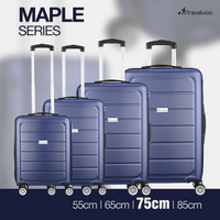 Travelwize Maple ABS 75cm 4-Wheel Spinner Luggage - Navy