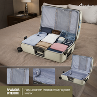 Travelwize Clipper PP 55cm 4-Wheel Spinner Luggage Beige
