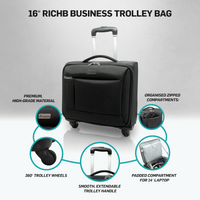 Travelwize RichB Business Trolley 16" - Black