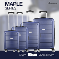 Travelwize Maple ABS 65cm 4-Wheel Spinner Luggage - Navy
