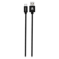 Volkano On-The-Go USB to Type-C 18w Braided 1m Cable - Black
