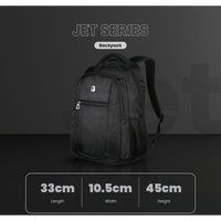 Volkano Jet Backpack 15.6" - Black
