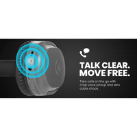 Volkano Pebble Series Bluetooth Headphones - Dark Grey