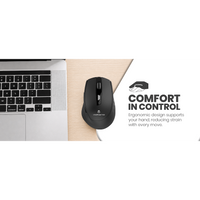 Volkano Chrome Series Wireless Mouse - Black