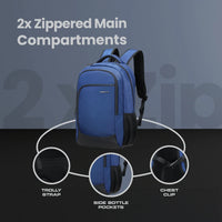 Volkano Nano 15.6" Laptop Backpack - Navy
