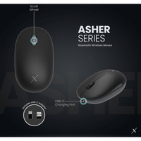 VolkanoX Asher Bluetooth Wireless Mouse - Graphite