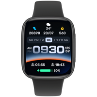 VolkanoX Solaris Series Fitness Smartwatch - Black