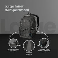 Volkano G-Unit Backpack - Black/Grey/Turquoise