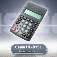 Casio HL 815 Pocket Calculator - Black