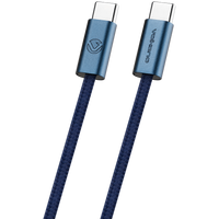 Volkano Weave Series 60w USB C to USB C 1.2m-Blue