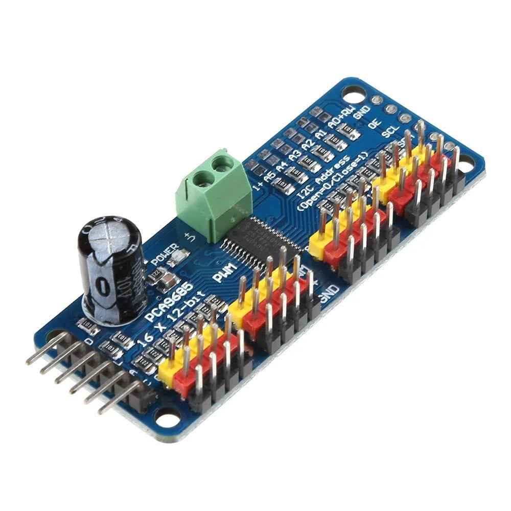 MCU-PCA9685 16 Channel 12-bit FM+I2C PWM Servo Driver Module